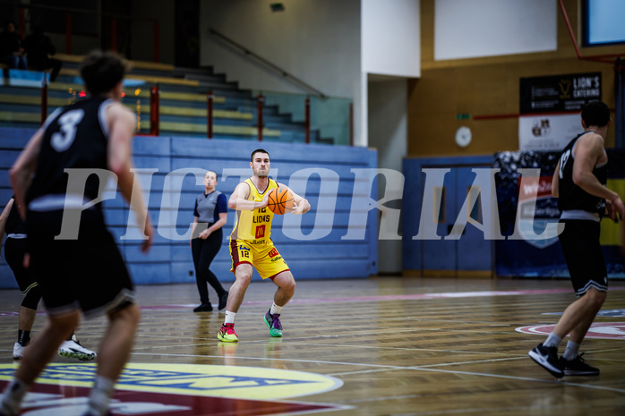 Basketball, Basketball Zweite Liga 2024/25, Grunddurchgang 19.Runde, Traiskirchen Lions NexGen, Wörthersee Piraten, Nikica Nikolic (12) Basketball, Basketball Zweite Liga 2024/25, Grunddurchgang 19.Runde, Traiskirchen Lions NexGen, Wörthersee Piraten, Nikica Nikolic (12)