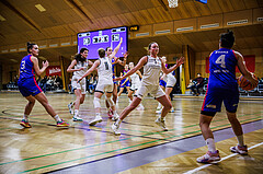 Basketball, Win2Day Basketball Damen Superliga 2024/25, Grunddurchgang 9.Runde, Basket Flames, UBSC-DBBC Graz, Stella Popp (4), Simona Kuzma (4)