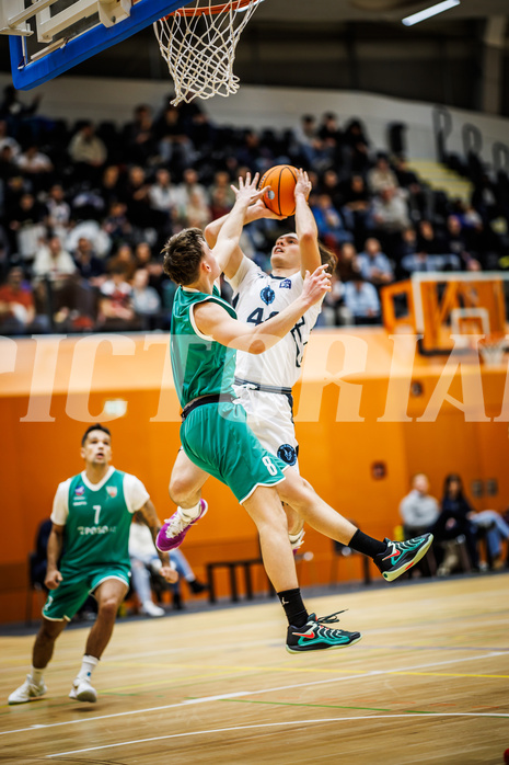 Basketball, Basketball Zweite Liga 2024/25, Grunddurchgang 14.Runde, Vienna Timberwolves, KOS Celovec, Ivor Kuresevic (44)