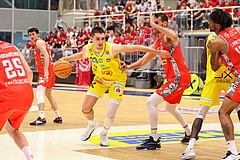 Basketball Superliga 2023/24, Playoff, Viertelfinale Spiel 4 SKN St. Pölten vs. Traiskirchen Lions


