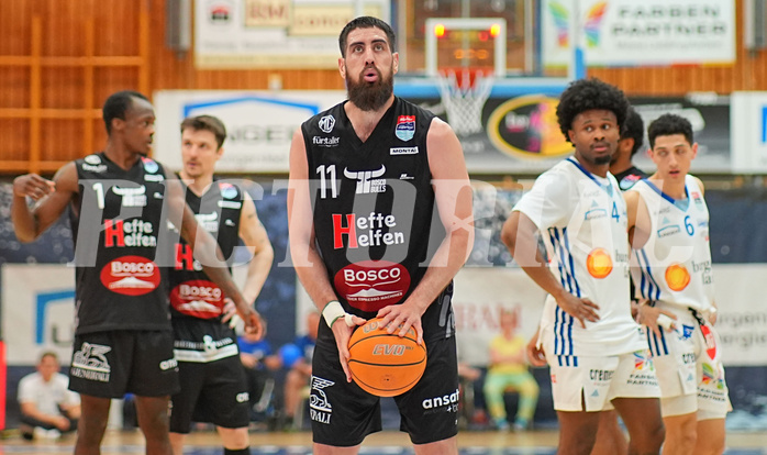 Basketball, Basketball Superliga 2024/25, Playoffs, Viertelfinale Spiel 3, Oberwart Gunners vs. Kapfenberg 
