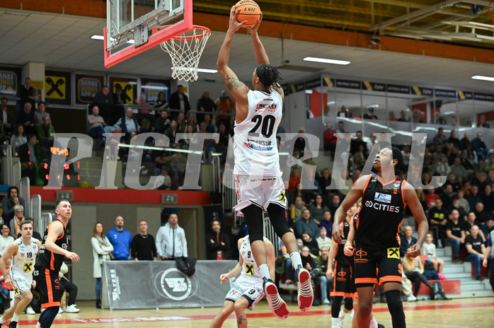 Basketball, Superliga 2023/24, Grunddurchgang 15. Runde, Flyers Wels vs. Fürstenfeld Panthers,
