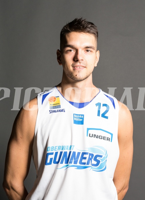 Basketball, ABL 2017/18, Teampictures, Oberwart Gunners, , Benjamin Blazevic (12)