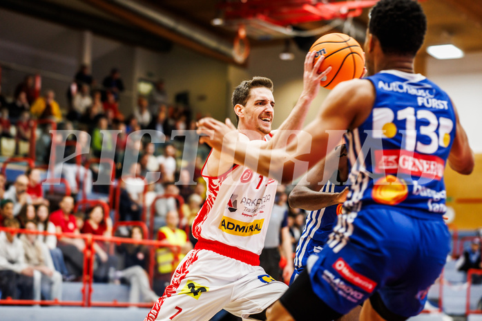 Basketball, win2day Basketball Superliga 2024/25, Grunddurchgang 6.Runde, Traiskirchen Lions, Oberwart Gunners, Benedikt Güttl (7)