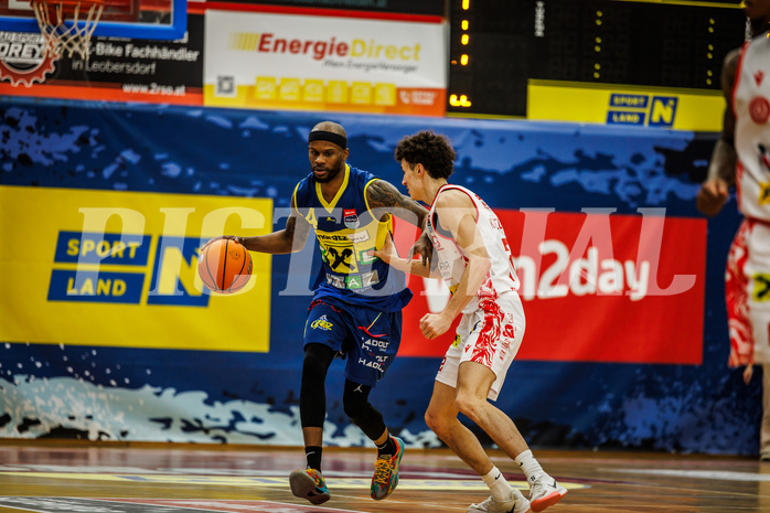 Basketball, win2day Basketball Superliga 2024/25, Grunddurchgang 18.Runde, Traiskirchen Lions, UBSC Graz, Jeremy Smith (4)