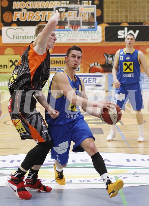 Basketball ABL 2015/16 Grunddurchgang 34.Runde  Fürstenfeld Panthers vs UBSC Graz
