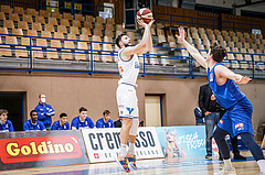 Basketball, bet-at-home Basketball Superliga 2020/21, Grunddurchgang, 11. Runde, Oberwart Gunners, Vienna D.C. Timberwolves, Ignas Fiodorovas (5)