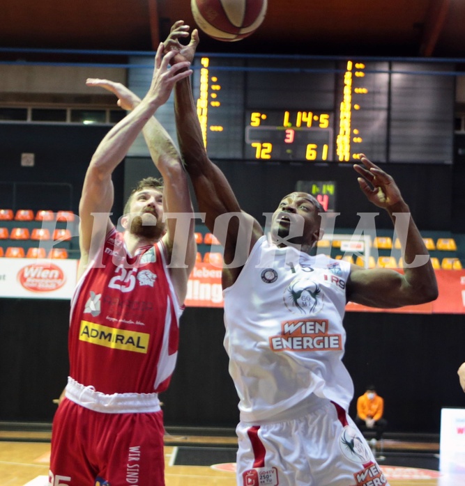 Basketball Superliga 2020/21,  Grunddurchgang 13.Runde, BC Vienna vs. Traiskirchen Lions