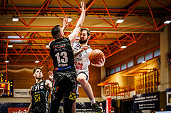 Basketball, win2day Basketball Superliga 2022/23, Grunddurchgang Runde 20, BBC Nord Dragonz, Flyers Wels, Nicolas Scott Allen (15)