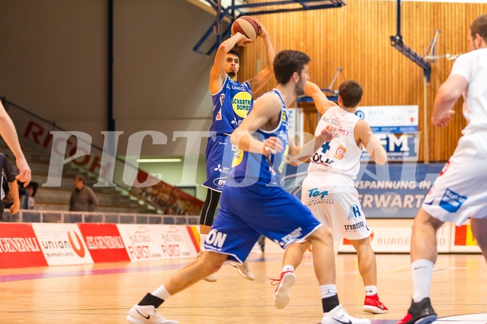 Basketball, ABL 2017/18, Grunddurchgang 13.Runde, Oberwart Gunners, Gmunden Swans, Adrian Mitchell (7)
