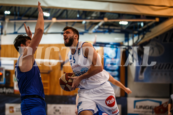 Basketball, bet-at-home Basketball Superliga 2020/21, Grunddurchgang 11. Runde, Oberwart Gunners, Vienna DC Timberwolves, Ignas Fiodorovas (5)