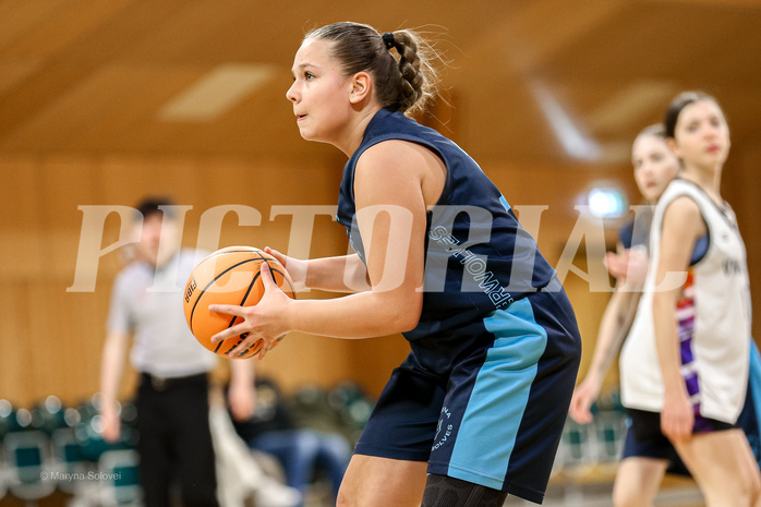 23.02.2025 Österreichischer Basketballverband 2024/25, SLWU14 Vienna United vs. Vienna Timberwolves