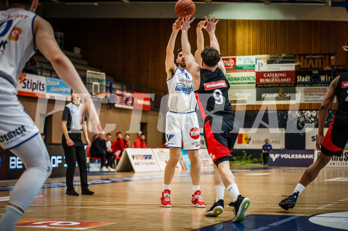 Basketball, bet-at-home Basketball Superliga 2021/22, Platzierungsrunde Spiel 10, Oberwart Gunners, BC GGMT Vienna, Ioannis Chatzinikolas (11)