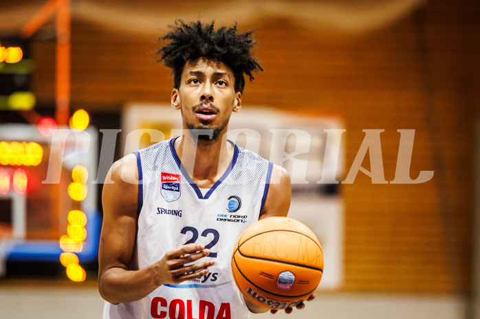 Basketball, win2day Basketball Superliga 2024/25, Grunddurchgang Runde 15, BBC Nord Dragonz, Kapfenberg Bulls, Jalen Green (22)