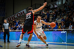 Basketball, bet-at-home Basketball Superliga 2021/22, Grunddurchgang Runde 4, Oberwart Gunners, BC GGMT Vienna, Sebastian Käferle (7)