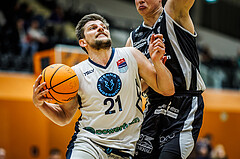 Basketball, Win2Day Superliga 2023/24, 3. Qualifikationsrunde, Vienna Timberwolves, Kapfenberg Bulls, Moritz Lanegger (21)