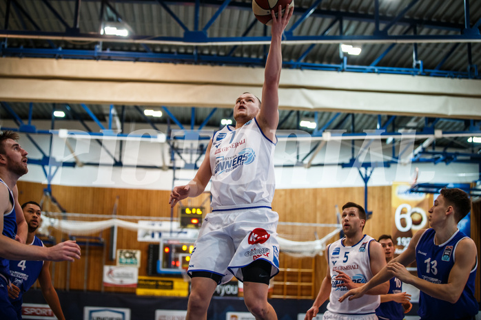 Basketball, Admiral Basketball Superliga 2019/20, Grunddurchgang 13.Runde, Oberwart Gunners, D.C. Timberwolves, Sebastian Käferle (7)