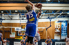 Basketball, bet-at-home Basketball Superliga 2020/21, Grunddurchgang 14. Runde, Oberwart Gunners, Gmunden Swans, Quincy Diggs (13); Daniel Dolenc (15)