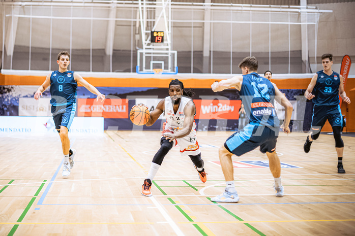 Basketball, Win2Day Superliga 2022/23, Grunddurchgang 6.Runde, Vienna D.C. Timberwolves, BC GGMT Vienna, Carlos Novas Mateo (2)