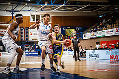 Basketball, bet-at-home Basketball Superliga 2021/22, Platzierungsrunde Spiel 8, Oberwart Gunners, UBSC Graz, Paul Isbetcherian (9)