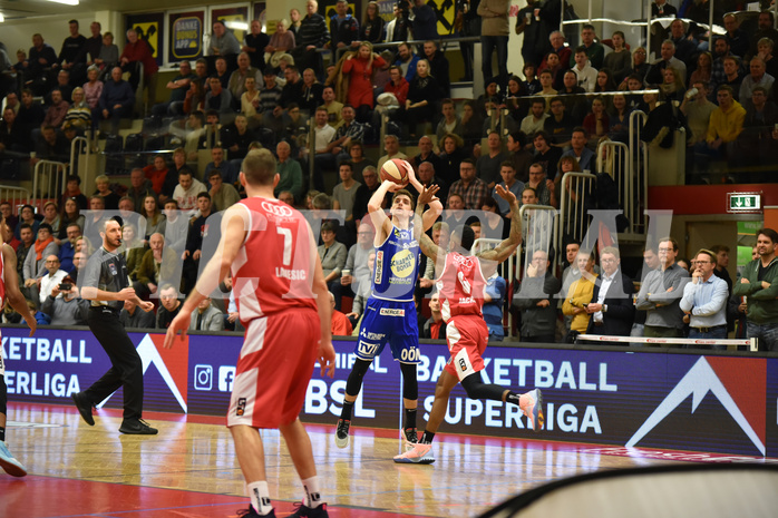 Basketball Superliga 2019/20,  1.Plazierungsrunde Flyers Wels vs. Gmunden Swans
