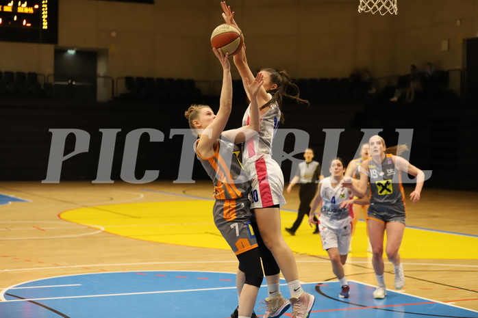 27.02.2022, Basketball Damen Superliga 2021/22, Grunddurchgang, 13.Runde,  
UBSC-DBBC Graz vs. BK Duchess