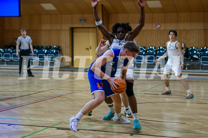 12.01.2025 Österreichischer Basketballverband 2024/25, SLMU19, Basket Flames WAT vs. BBU Salzburg