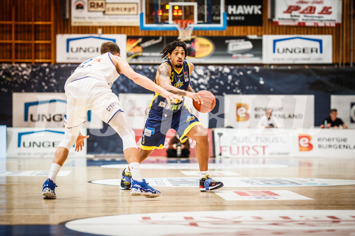 Basketball, bet-at-home Basketball Superliga 2021/22, Grunddurchgang Runde 12, Oberwart Gunners, UBSC Graz, Randy Haynes (3)