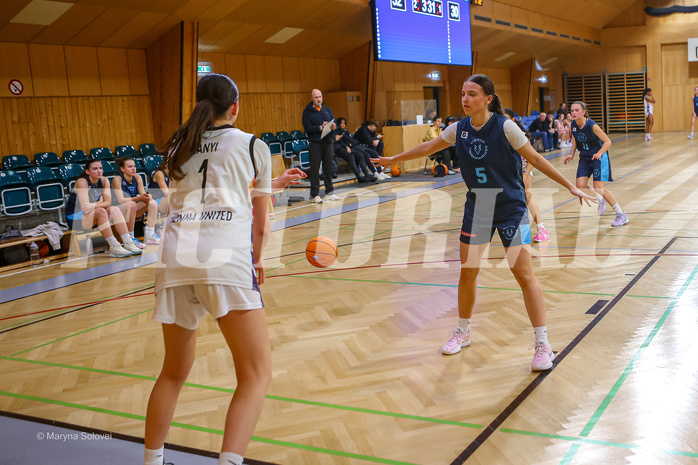 01.12.2024 Österreichischer Basketballverband 2024/25, SLWU19, Vienna United vs. Vienna Timberwolves