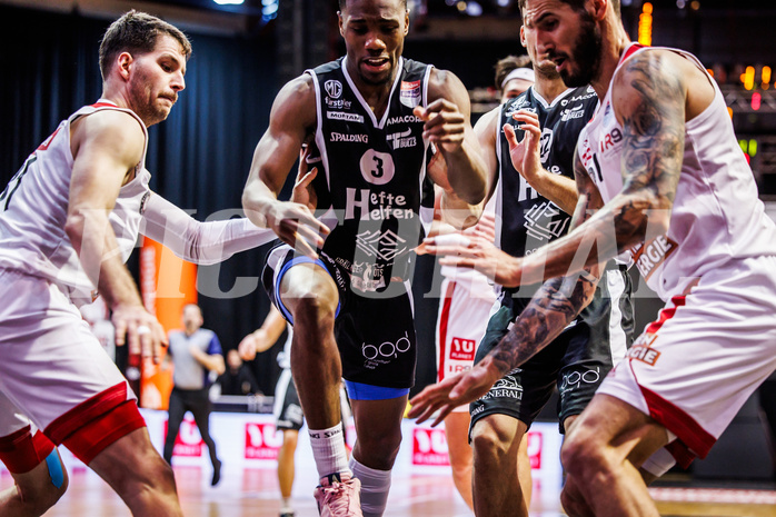 Basketball, win2day Basketball Superliga 2023/24, Grunddurchgang 12.Runde, BC Vienna, Kapfenberg Bulls, Rudi Williams (3)