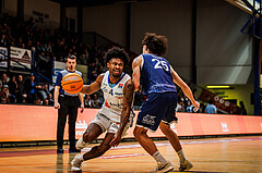 Basketball, win2day Basketball Superliga 2024/25, Grunddurchgang Runde 19, Oberwart Gunners, BBC Nord Dragonz, Caleb Fields (4)