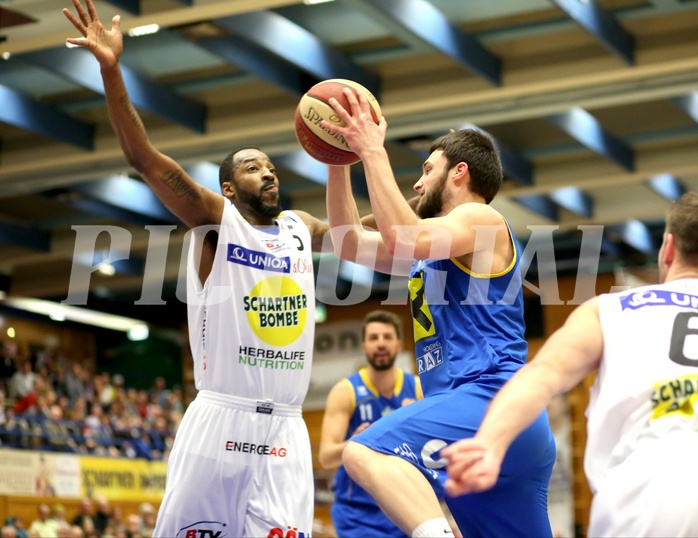 Basketball ABL 2016/17, Grunddurchgang 27.Runde Gmunden Swans vs. UBSC Graz