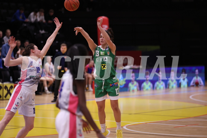 12.03.2023, Graz, Raiffeisen Sportpark, Basketball Damen Superliga 2022/23, Semifinale Spiel 2, UBSC-DBBC Graz vs. UBI Holding Graz,  