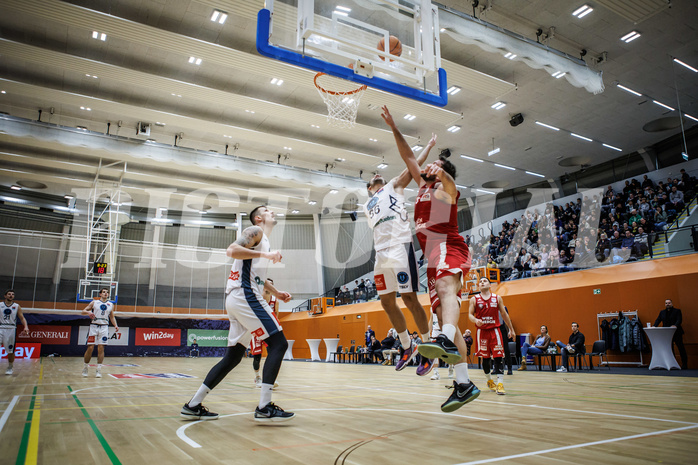 Basketball, Win2Day Superliga 2023/24, Grunddurchgang 17.Runde, Vienna Timberwolves, BC Vienna, Oscar Schmit (36)
