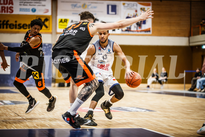 Basketball, win2day Basketball Superliga 2022/23, 10. Qualifikationsrunde, BBC Nord Dragonz, Fürstenfeld Panthers, Kyran Jordan Mc Clure (13)