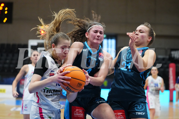 Basketball Damen Superliga 2023/24, Grunddurchgang, 14. Runde, UBSC Graz vs. Timberwolves


