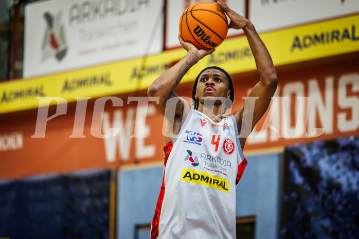 Basketball, Basketball Austria Cup 2023/24, Semifinale, Traiskirchen Lions, UBSC Graz, Demarcus Demonia (4)