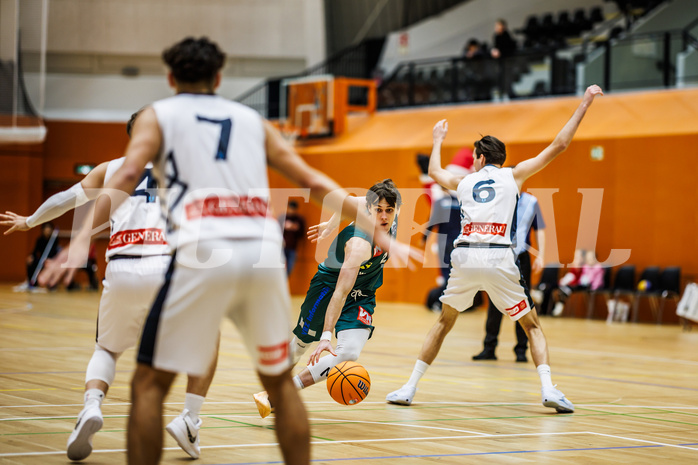 Basketball, Basketball Zweite Liga 2024/25, Grunddurchgang 12.Runde, Vienna Timberwolves, Dornbirn Lions, Pauls Miglinieks (2)