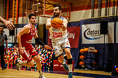 Basketball, win2day Basketball Superliga 2023/224, Grunddurchgang Runde 22, BBC Nord Dragonz, BC Vienna, Petar Cosic (3)