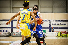 Basketball, bet-at-home Basketball Superliga 2021/22, Platzierungsrunde 9.Runde, SKN St. Pölten Basketball, Oberwart Gunners, Ioannis Chatzinikolas (11)