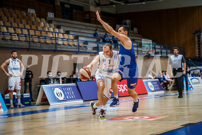 Basketball, bet-at-home Basketball Superliga 2020/21, Grunddurchgang, 11. Runde, Oberwart Gunners, Vienna D.C. Timberwolves, Sebastian Käferle (7)