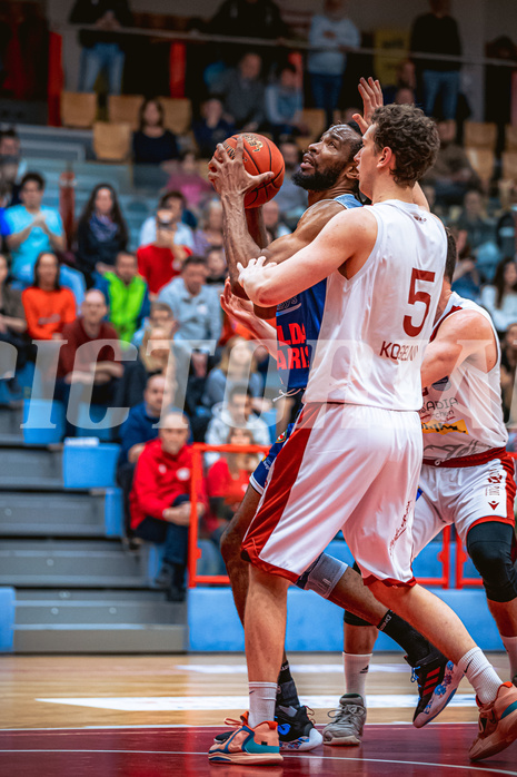 Basketball, Win2Day Superliga 2022/23, 6. Qualifikationsrunde, Traiskirchen Lions, BBC Nord Dragonz, Aristide Boya (24)