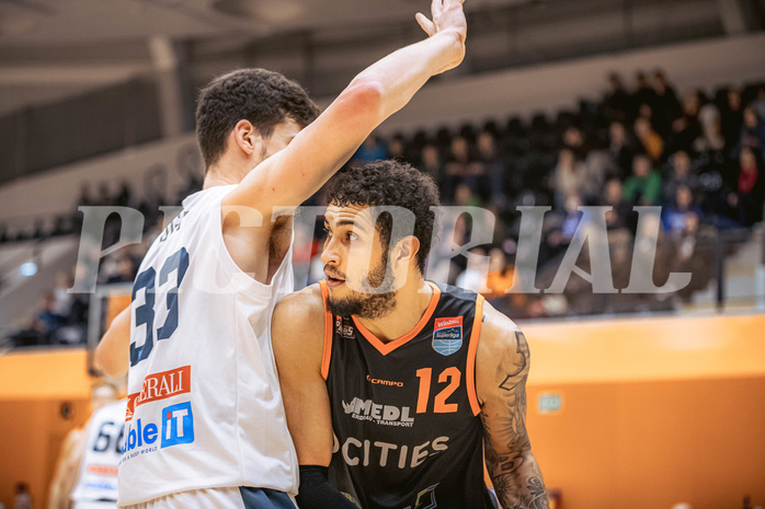 Basketball, Win2Day Superliga 2022/23, Grunddurchgang 11.Runde, Vienna Timberwolves, CITIES Panthers Fürstenfeld, Jaylen Butz (12)