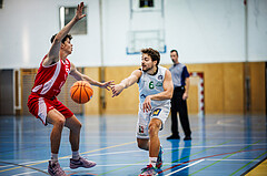 Basketball, Basketball Zweite Liga 2024/25, Grunddurchgang 1.Runde, Deutsch Wagram Alligators, Upper Austrian Ballers, Luis Streitberger (6), Ognjen Drljaca (6)