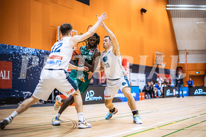 Basketball, Win2Day Superliga 2022/23, Grunddurchgang 17.Runde, Vienna Timberwolves, Kapfenberg Bulls, Lesley Varner II  (21)