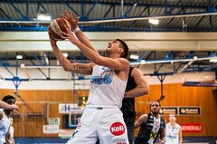 Basketball, ABL 2017/18, Grunddurchgang 3.Runde, Oberwart Gunners, Flyers Wels, Benjamin Blazevic (12)
