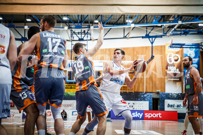 Basketball, bet-at-home Basketball Superliga 2020/21, Grunddurchgang, 8. Runde, Oberwart Gunners, Klosterneuburg Dukes, Edi Patekar (9)