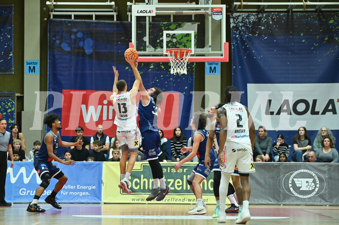 Basketball, Superliga 2024/25, Grunddurchgang 17.Runde, Flyers Wels vs. BBC Nord Dragonz,
