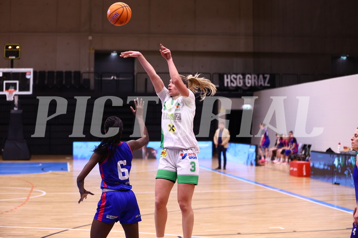 15.03.2025, Graz, Raiffeisen Sportpark, Basketball Damen Superliga 2024/25, Semifinale Spiel 1, UBI Graz vs. UBSC-DBBC Graz,  