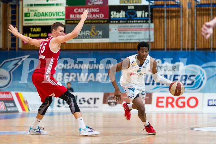 Basketball, ABL 2016/17, Grunddurchgang 19.Runde, Oberwart Gunners, BC Vienna, Andell Cumberbatch (13), Aleksandar Andjelkovic (15)